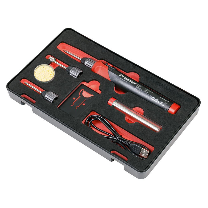 Sealey Lithium-ion Rechargeable Soldering Iron Kit 30W SDL11 Sealey - Dynamic Drive