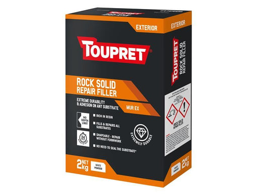 Toupret Exterior Rock Solid Repair Filler 2kg Toupret - Dynamic Drive