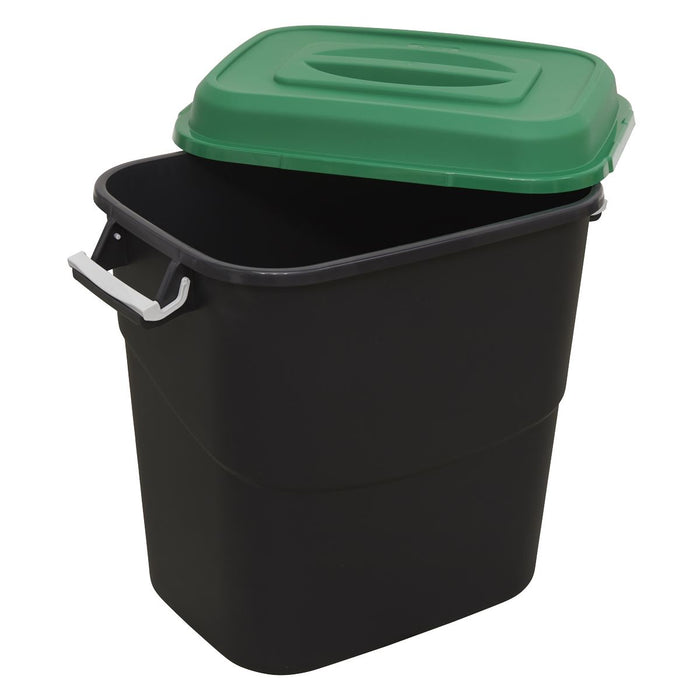 Sealey Refuse/Storage Bin 75L Green BM75G Sealey - Dynamic Drive