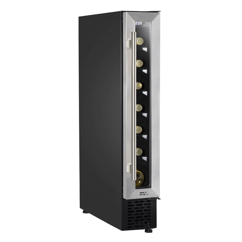 Baridi Extra-Slim 7 Bottle Wine Fridge & Cooler 15cm - Stainless Steel Baridi - Dynamic Drive
