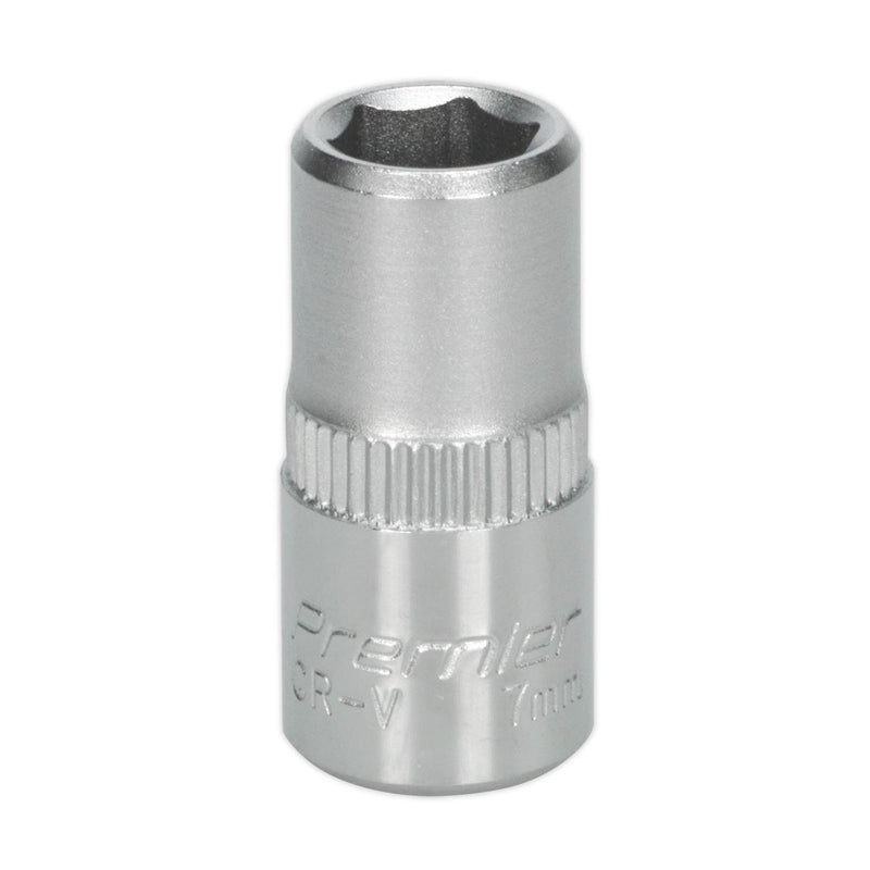 Sealey WallDrive Socket 7mm 1/4"Sq Drive S1407 Sealey - Dynamic Drive
