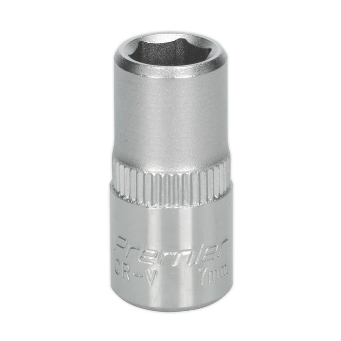 Sealey WallDrive Socket 7mm 1/4"Sq Drive S1407 Sealey - Dynamic Drive