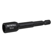 Faithfull Magnetic Impact Nut Driver 8mm x 1/4in Hex Faithfull - Dynamic Drive