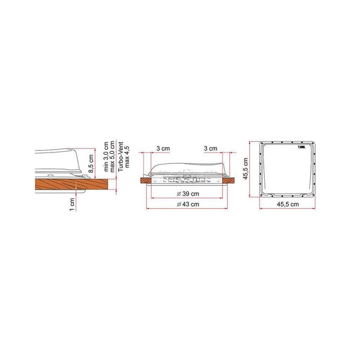 Fiamma Turbo Vent Premium White 03624H02- Fiamma - Dynamic Drive