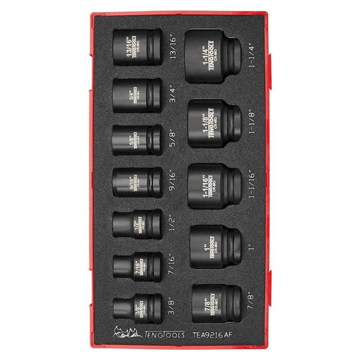 Teng Tools 1/2" Impact Socket Set AF DIN FOAM1 16 Pieces Teng Tools - Dynamic Drive