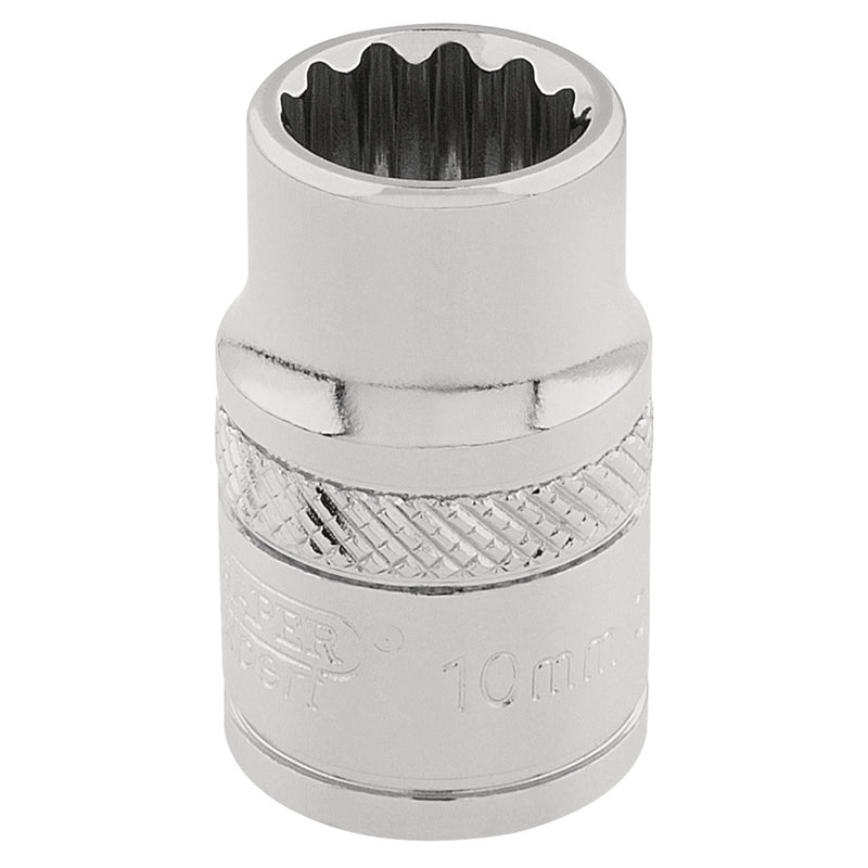 Draper HI-TORQ 12 Point Socket, 3/8" Sq. Dr., 10mm 32770 Draper - Dynamic Drive