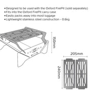 Oxford Grill for Firepit: Stainless Steel Cooking Grate for Outdoor Fire Pit Oxford - Dynamic Drive