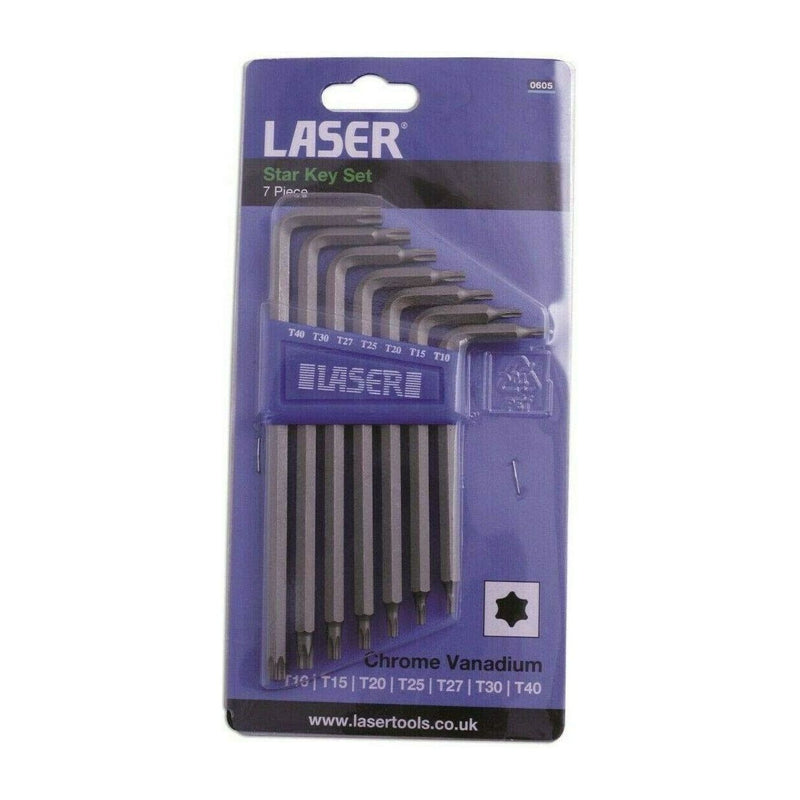 Laser Star Key Set 7pc 0605 Laser - Dynamic Drive