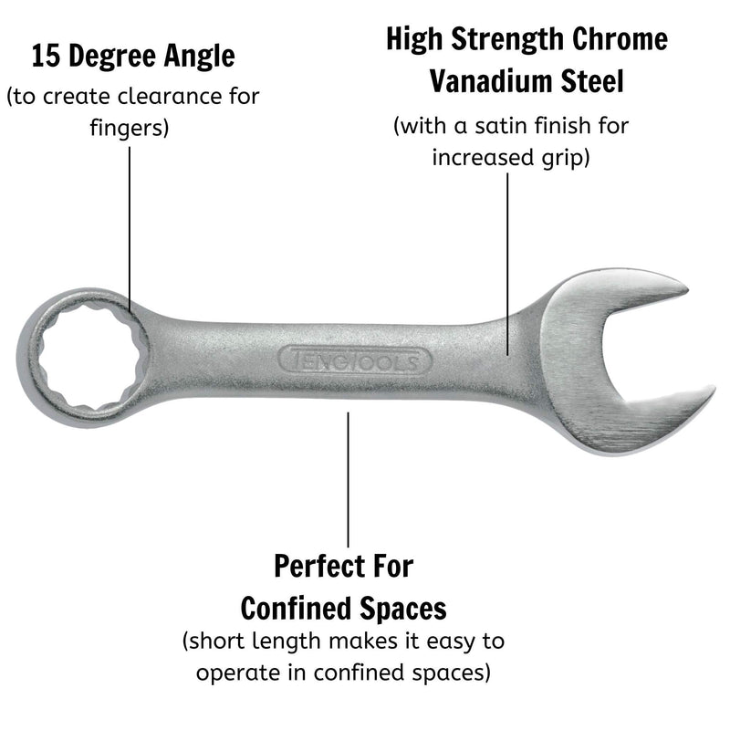 Teng Tools Stubby Combination Spanner Metric 16mm Teng Tools - Dynamic Drive