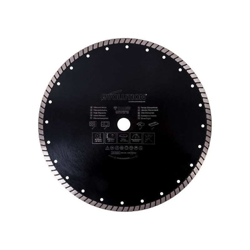 Evolution RAGE® Diamond Blade, Segmented Rim 355 x 25.4mm Evolution - Dynamic Drive