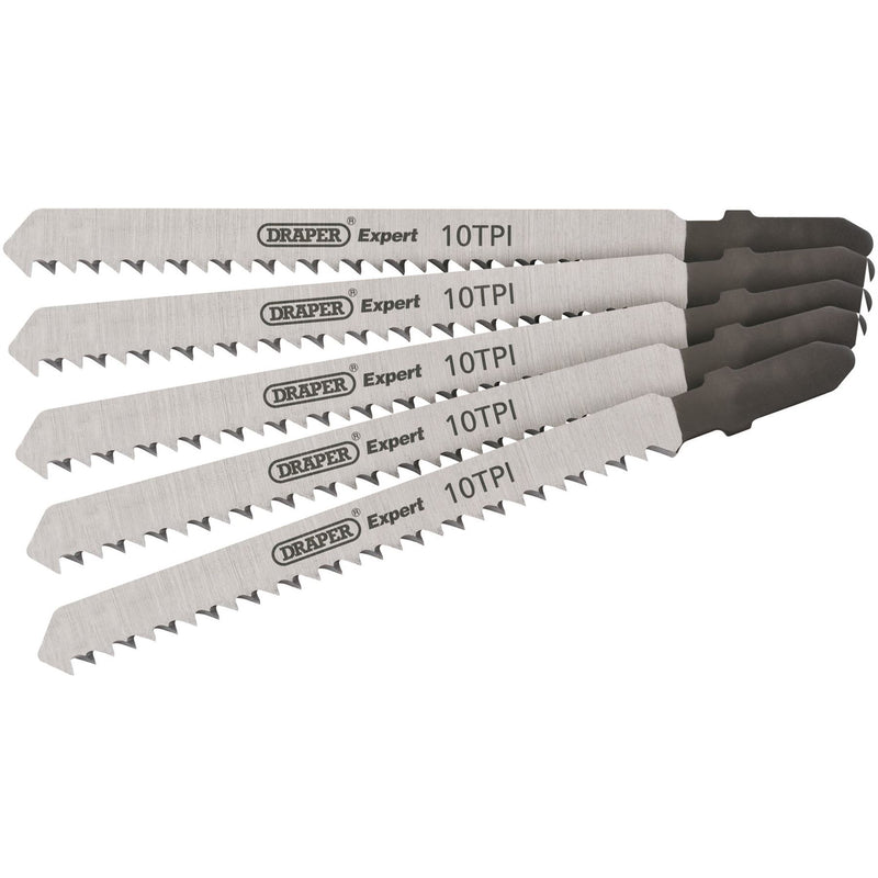 Draper DT101B Jigsaw Blade Set, 100mm (5 Piece) 81716 Draper - Dynamic Drive