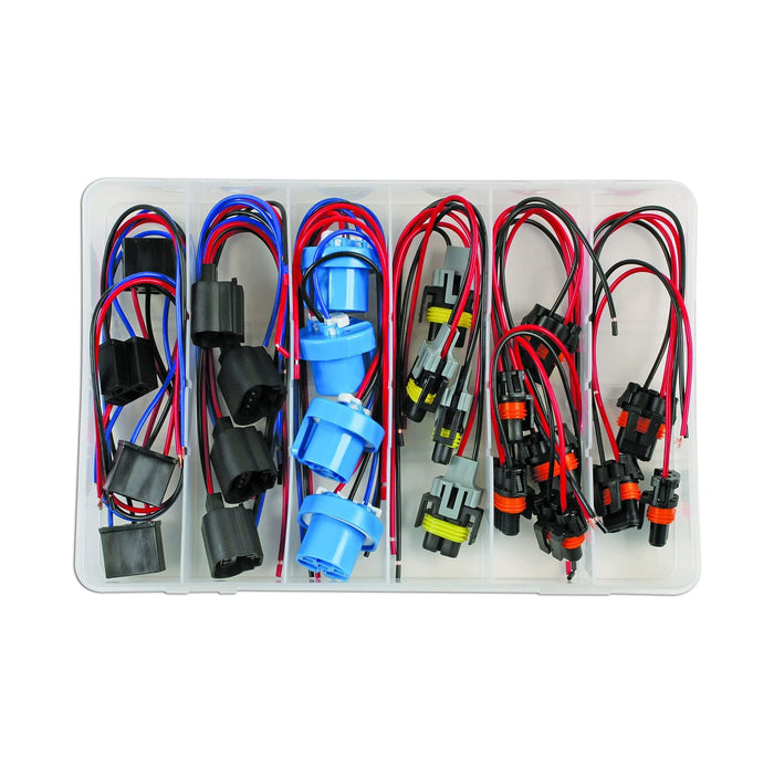 Connect Assorted ford & for Vauxhall Headlight Electrical Connector Kit 24pc 37414 Tool Connection - Dynamic Drive