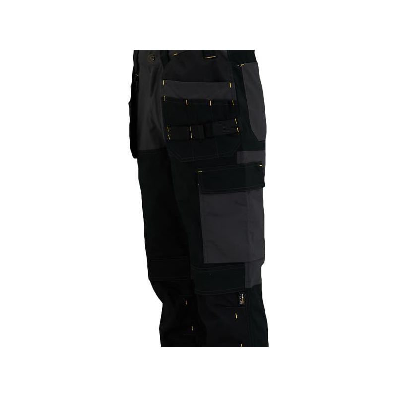 Stanley® Clothing Dixon Slim Fit Trousers Grey/Black Waist 38in Leg R STANLEY® Clothing - Dynamic Drive