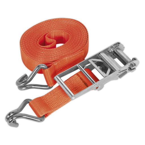Sealey Ratchet Tie Down 75mm x 10m Polyester Webbing 10000kg Breaking Strength Sealey - Dynamic Drive
