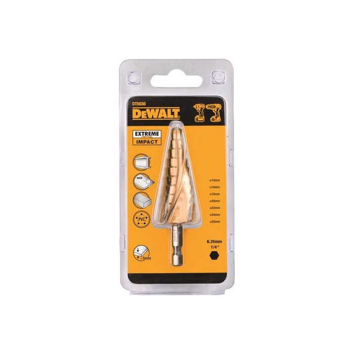 Dewalt Power Tools Extreme Step Drill Bit 14-25mm DeWALT Power Tools - Dynamic Drive
