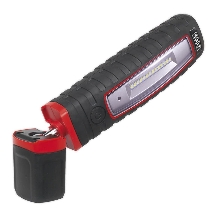 Sealey LED360 Cordless 360° 3W LED Rechargeable Inspection Lamp Black Li-ion Sealey  - Dynamic Drive