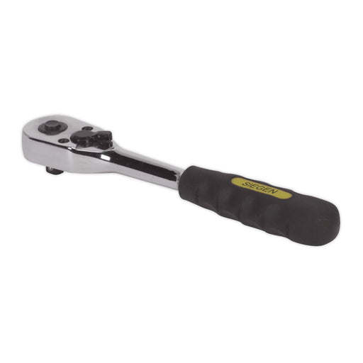 Sealey Ratchet Wrench 1/4Inchsq Drive Comfort Grip Flip Reve Siegen by Sealey - Dynamic Drive