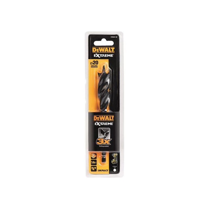 Dewalt Power Tools Extreme Tri-Flute Spade Bit 20 x 152mm DeWALT Power Tools - Dynamic Drive