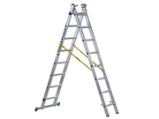 Zarges D-Rung Combination Ladder 3-Part 3 x 8 Rungs Zarges - Dynamic Drive