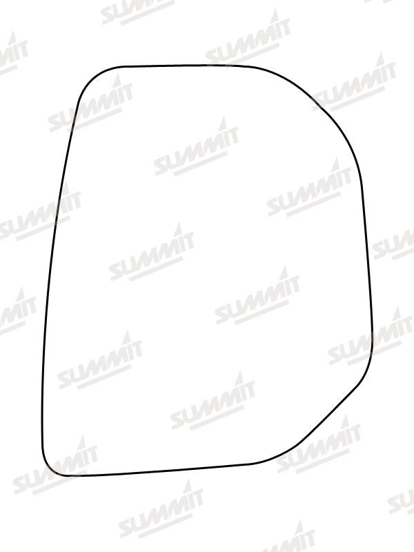 Summit Stick-On Commercial Mirror Glass fits Citroen Berlingo, Peugeot Partner RHS Summit - Dynamic Drive