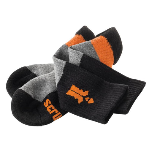 Scruffs Trade Socks Black 3pk Size 10 - 13 / 44 - 48 Scruffs - Dynamic Drive
