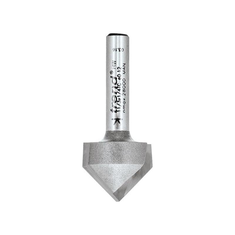 Trend 11/3 x 1/4 TCT V-Groove Cutter 45° 9.2 x 19.1mm Trend - Dynamic Drive