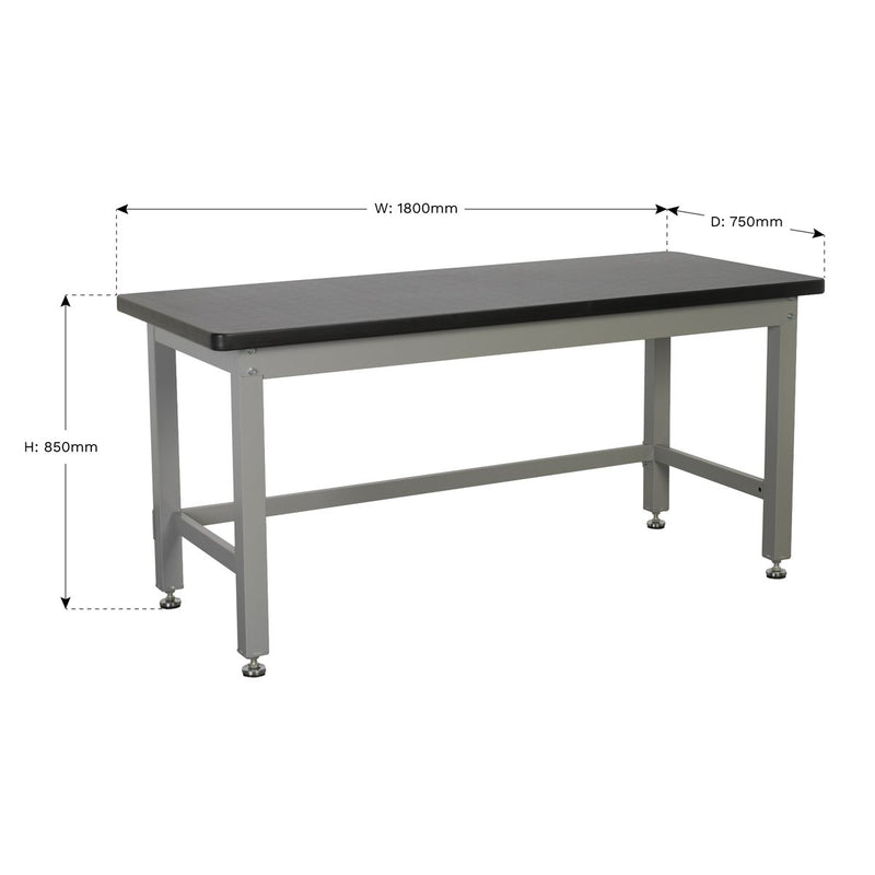 Sealey Workbench Steel Industrial 1.8m API1800 Sealey - Dynamic Drive