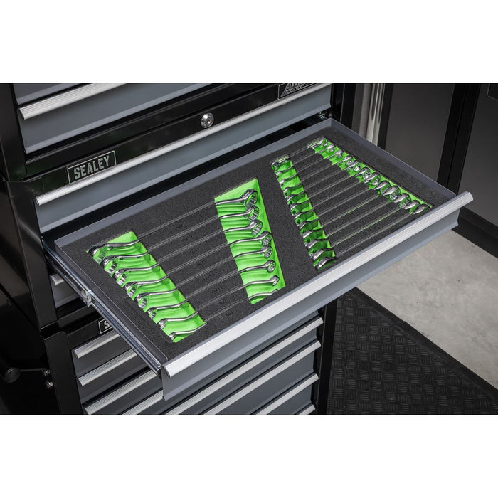 Siegen Siegen Combination & Deep Offset Spanner Set with Tool Tray 20pc S01273 Siegen - Dynamic Drive