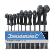 Silverline Trx Key T-Handle Set 10pce T9 - T50 Silverline - Dynamic Drive