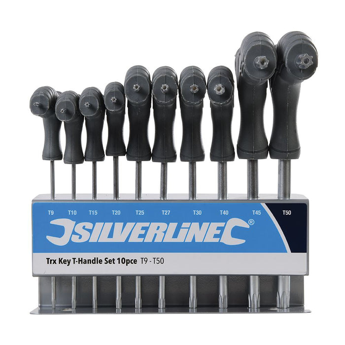 Silverline Trx Key T-Handle Set 10pce T9 - T50 Silverline - Dynamic Drive