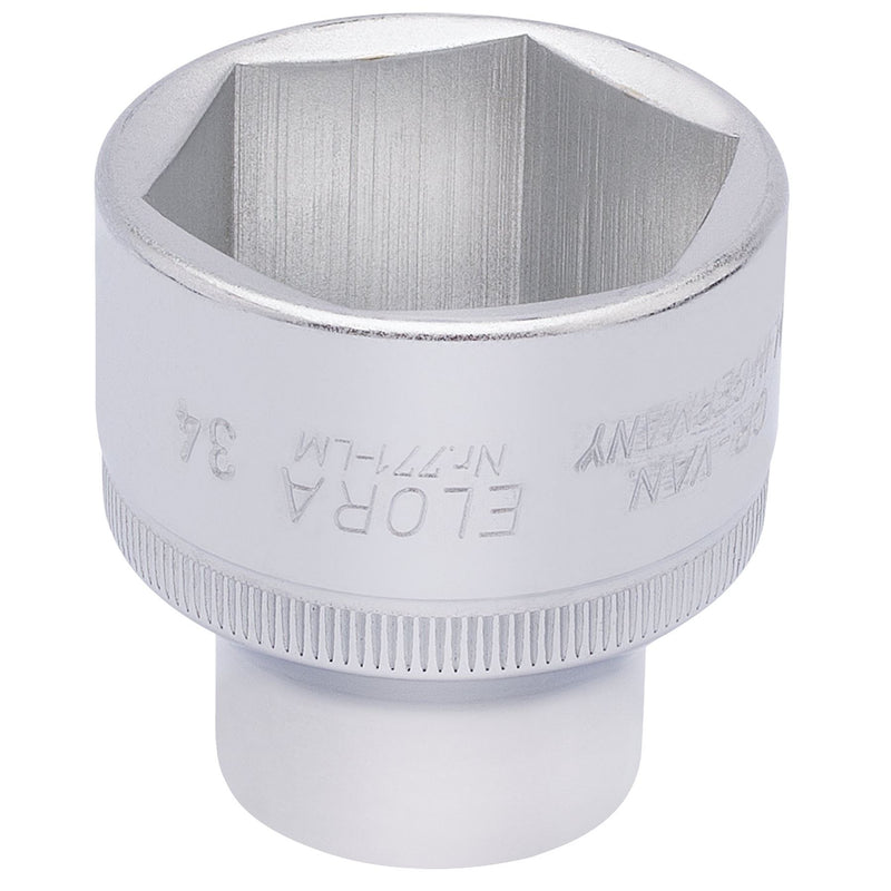 Draper Elora Hexagon Socket, 1/2" Sq. Dr., 34mm 15323 Draper - Dynamic Drive