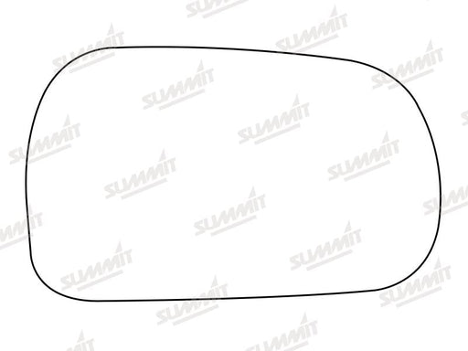 Summit Stick-On Standard Mirror Glass fits Daihatsu Applause RHS Summit - Dynamic Drive