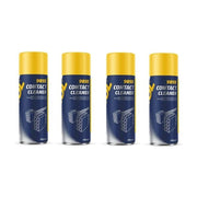 4x MANNOL Electrical Contact Cleaner Switch Circuit Dirt Spray Cleaner 450ml Mannol  - Dynamic Drive