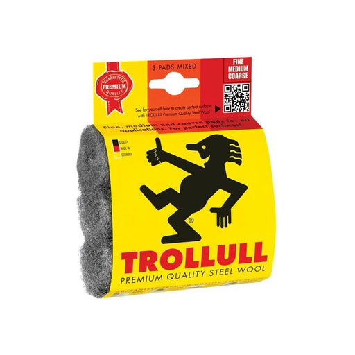 Trollull Steel Wool Pads, Assorted Grades (Pack 3) Trollull - Dynamic Drive