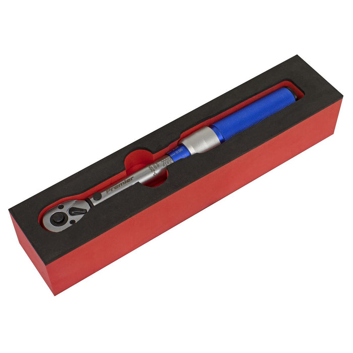 Sealey Torque Wrench Micrometer Style 3/8" Drive 5-25Nm Calibrated in EVA Tray Sealey  - Dynamic Drive