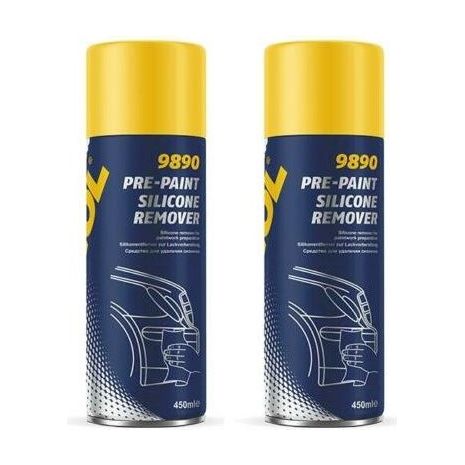 2x MANNOL Silicone Sealant Remover Spray Cleaner Fast Acting Aceton Free 450ml Mannol  - Dynamic Drive