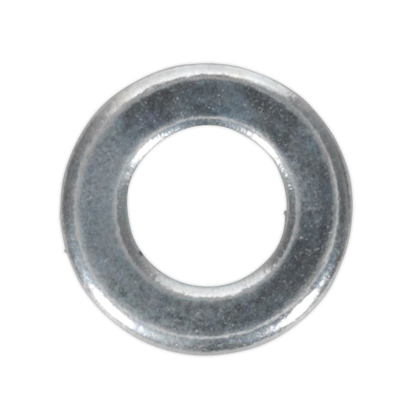 Sealey Flat Washer DIN 125 M5 x 10mm Form A Zinc Pack of 100 FWA510 Sealey - Dynamic Drive