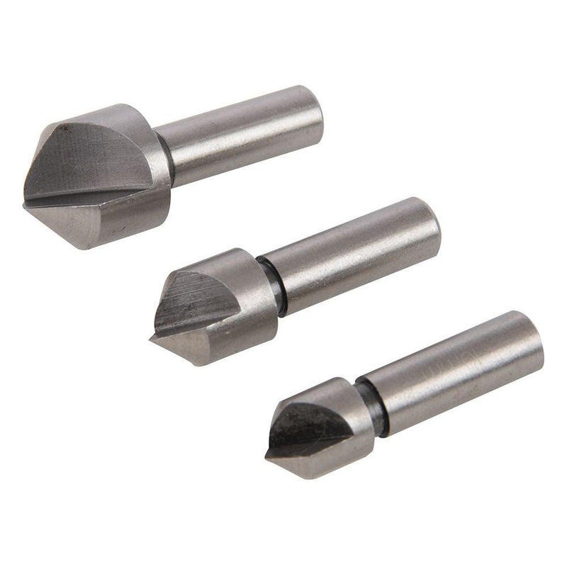 Silverline HSS Countersink Set 3pce 3pce Silverline - Dynamic Drive