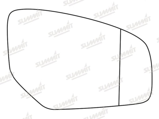 Summit Stick-On Aspheric Mirror Glass fits Honda Civic RHS Summit - Dynamic Drive