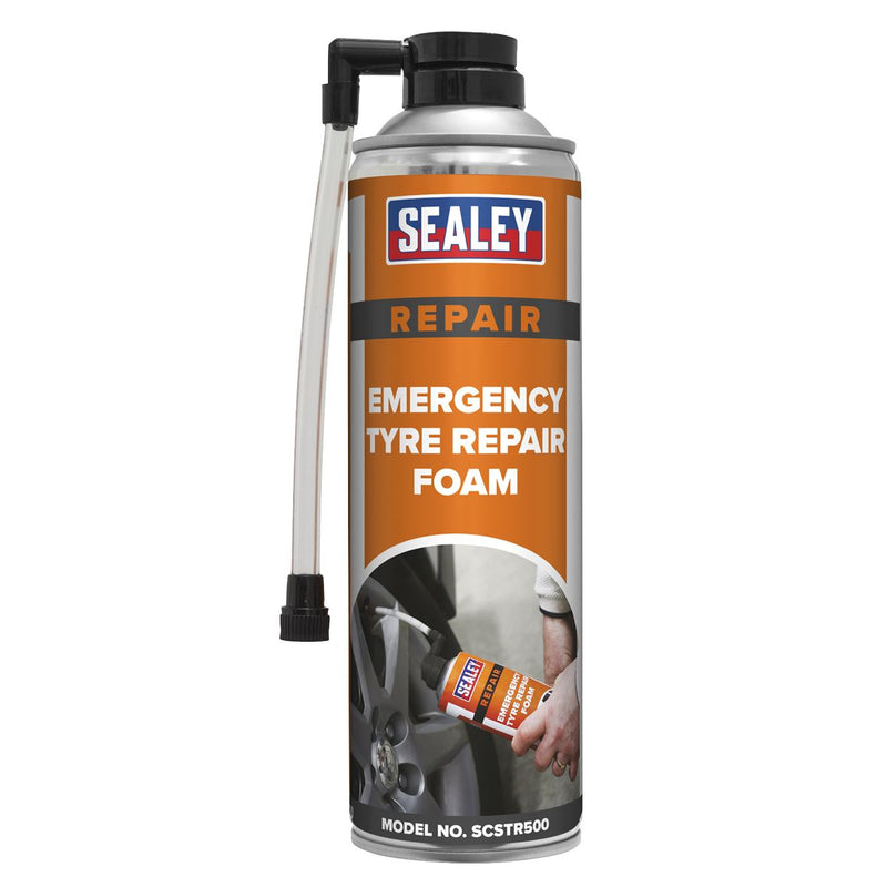 Sealey Emergency Tyre Repair Foam 500ml SCSTR500 Sealey - Dynamic Drive