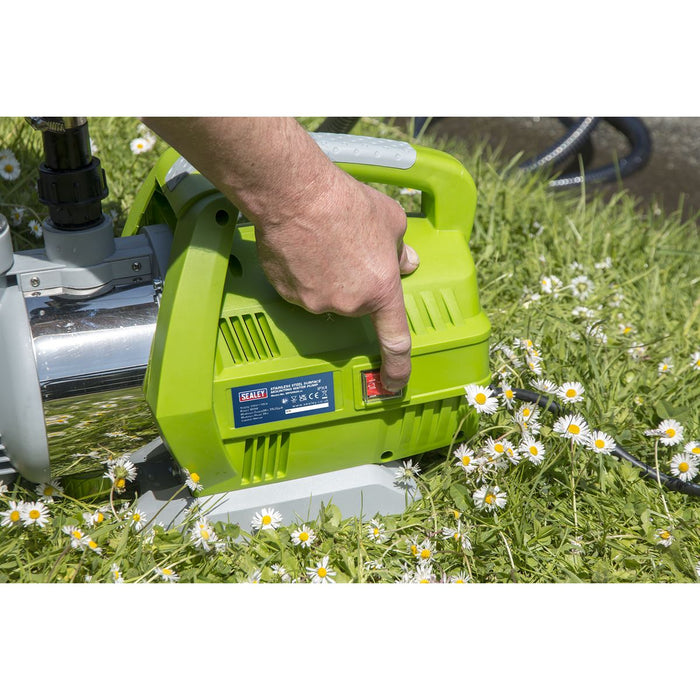 Sealey Surface Mounting Water Pump Stainless Steel 55ltr/min 230V WPS062S Sealey  - Dynamic Drive