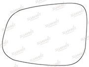 Summit Stick-On Standard Mirror Glass fits Jaguar XF 08to 18 LHS Summit - Dynamic Drive