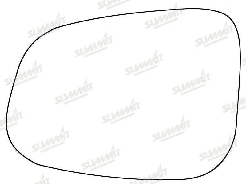 Summit Stick-On Standard Mirror Glass fits Jaguar XF 08to 18 LHS Summit - Dynamic Drive