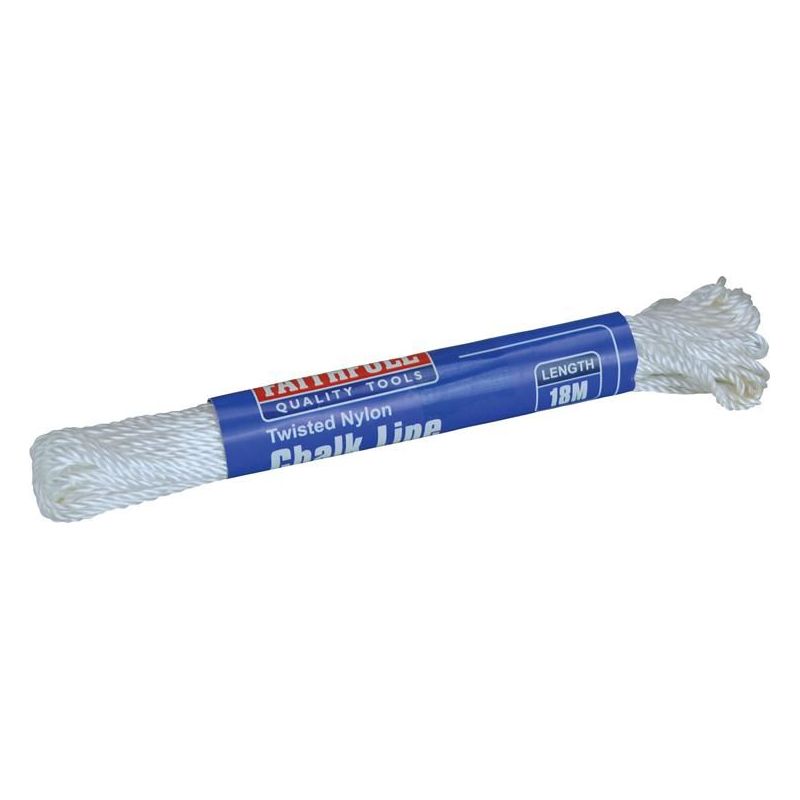 Faithfull 302 Twisted Nylon Chalk Line 18m (Box 12) Faithfull - Dynamic Drive