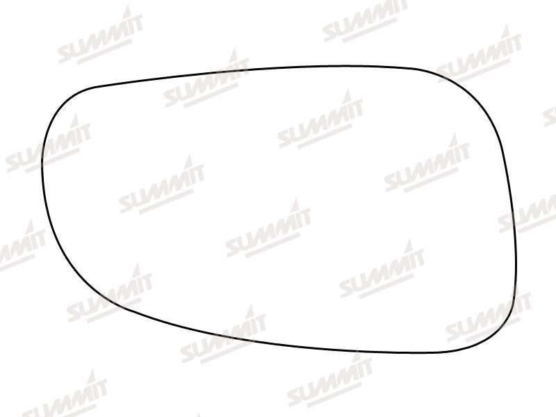 Summit Stick-On Standard Mirror Glass fits Volvo S60 V70 00 on RHS Summit - Dynamic Drive