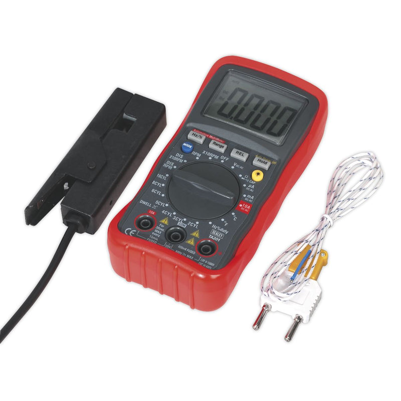 Sealey Digital Automotive Analyser 13-Function with Inductive Coupler TA201 Sealey - Dynamic Drive