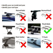 Summit Roof Rack Locking Cross Bars fits Dacia Duster 2014-2021 5 door Summit  - Dynamic Drive