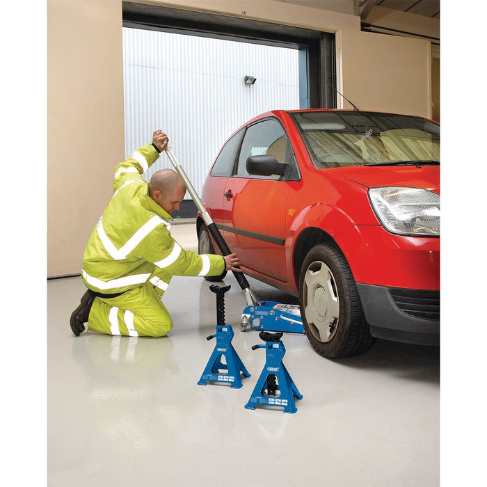 Draper Ratcheting Axle Stands, 2 Tonne (Pair) 30878 Draper - Dynamic Drive