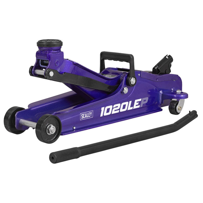 Sealey Low Profile Short Chassis Trolley Jack 2 Tonne - Purple 1020LEP Sealey - Dynamic Drive