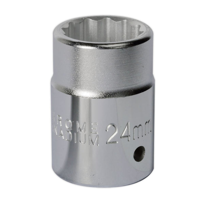 Sealey WallDrive Socket 24mm 3/4"Sq Drive S34/24 Sealey - Dynamic Drive